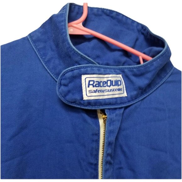 Race Quip Safety Systems Vtg Overall One-Piece Racing Fire Jumpsuit, Size XL - Picture 2 of 9